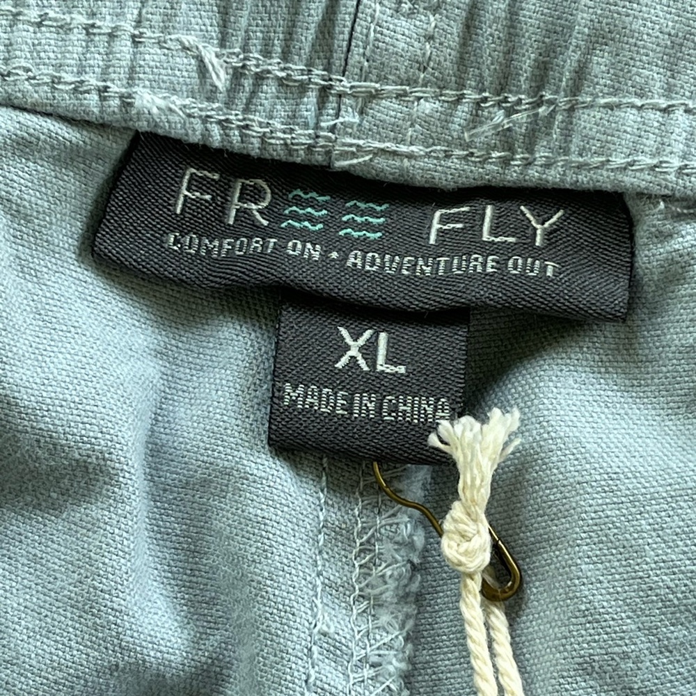 NEW Free Fly Apparel Men’s Stretch Canvas Shorts Bay Blue New With Tags Size XL - Picture 2 of 11